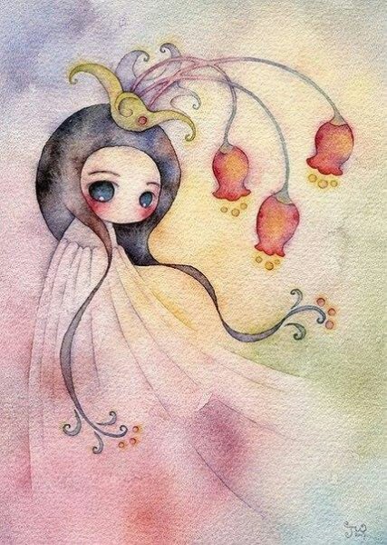 Милые рисунки акварелью легкие