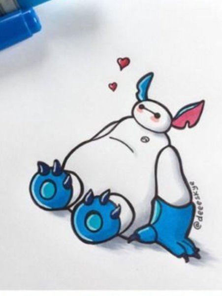 Рисунки маркерами мультяшные персонажи