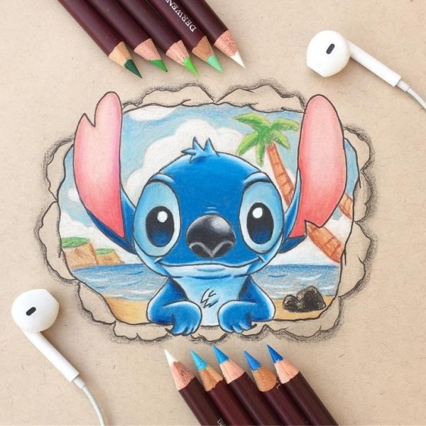 Стич фломастерами