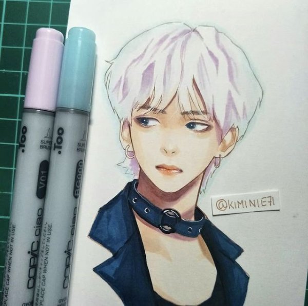 BTS арт маркерами