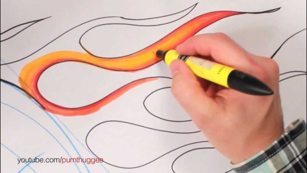 Огонь рисунок