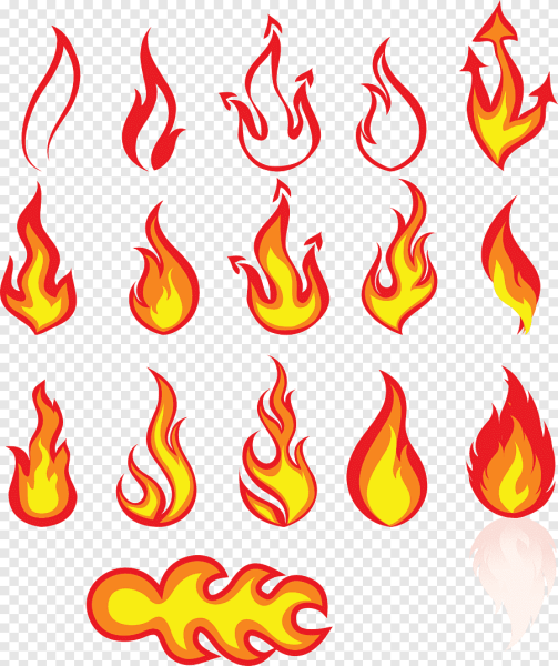 Огонь раскраска для детей