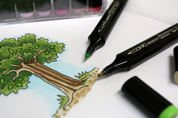 Дерево маркерами