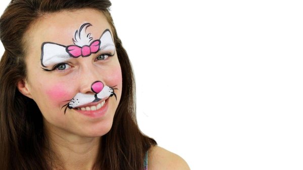 Аквагрим кошка для детей