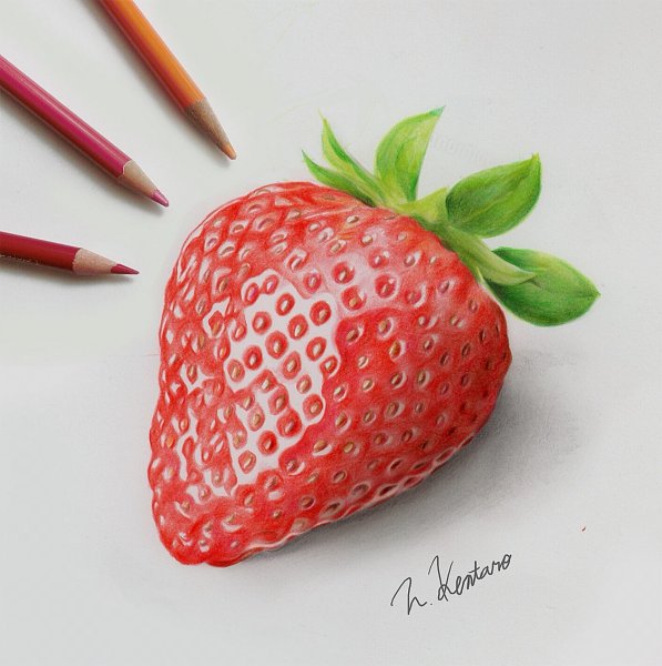 Клубника маркерами