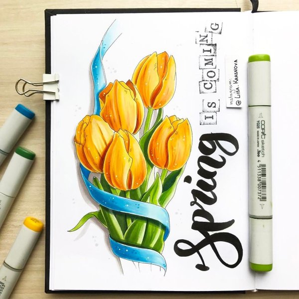 Пейзаж Весна для детей 5 лет