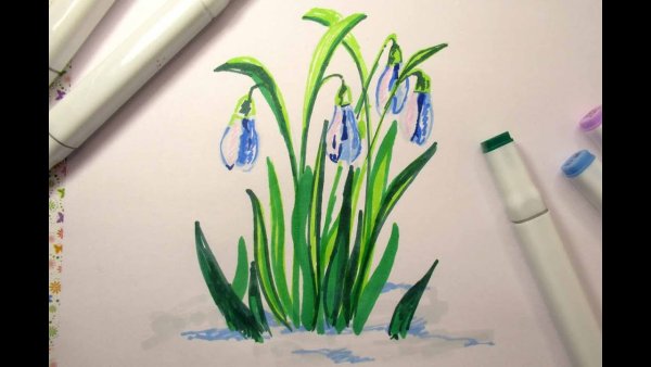 Красивые скетчи маркерами