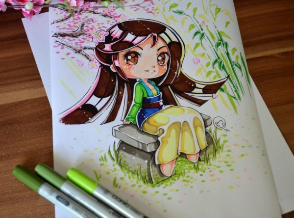 Дисней персонажи рисунки маркерами Lighane