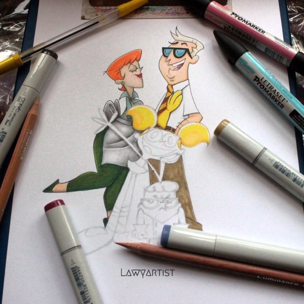 Рисование маркерами для скетчинга