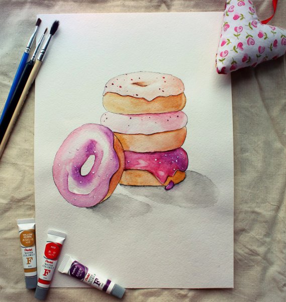 Идеи для рисования еда