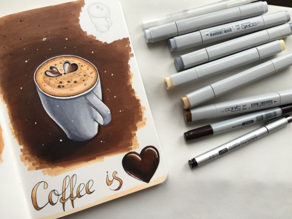 Рисунки маркерами для начинающих