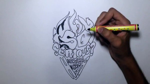 Баллончик карандашом