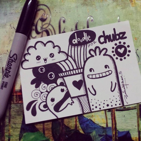 Скетчи маркерами лёгкие