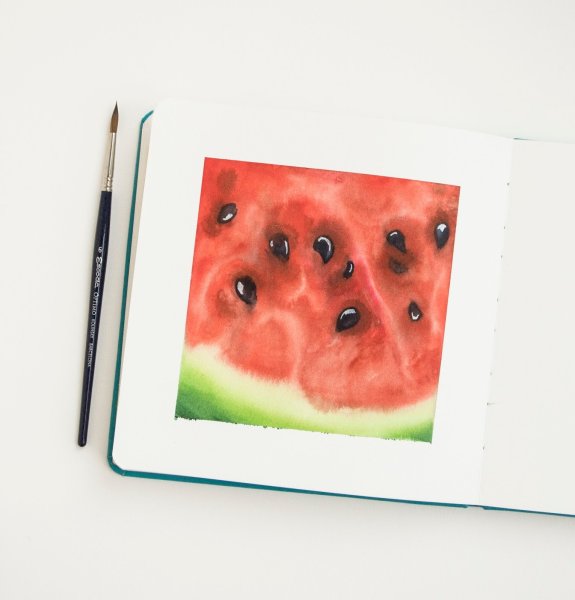 Маленькие рисунки акварелью