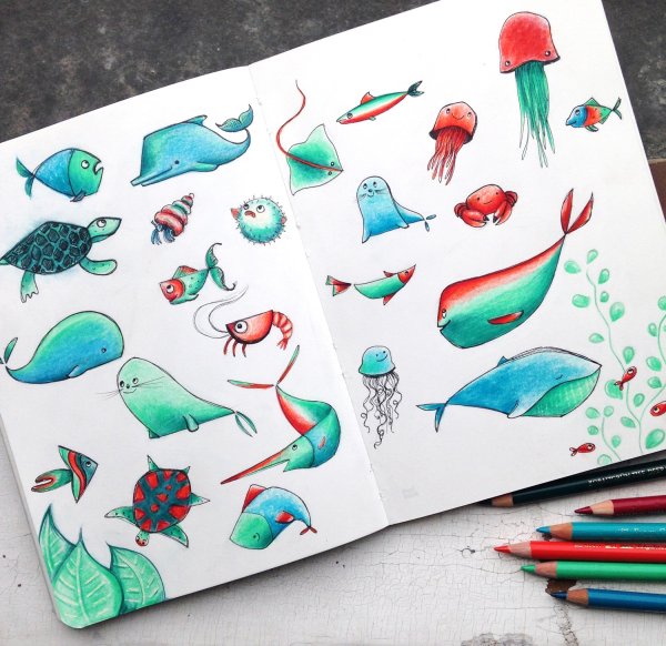 Маленькие рисунки для скетча