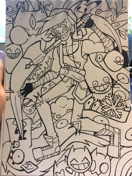 Рисунки маркерами из игр