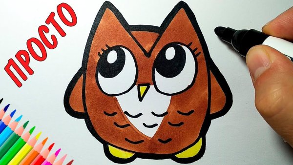 Рисунки фломастерами для начинающих несложные