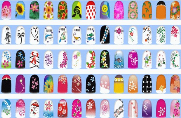 Рисунки на ногтях лёгкие для детей