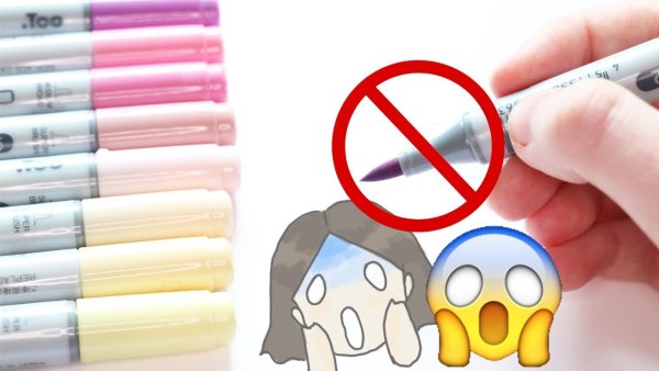 Лёгкие Стикеры маркерами Touch для начинающих очень легкие