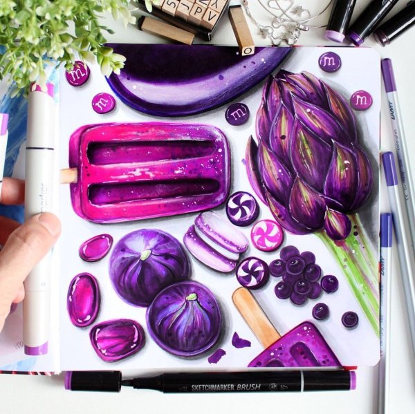 Рисунки для скетчбука маркерами