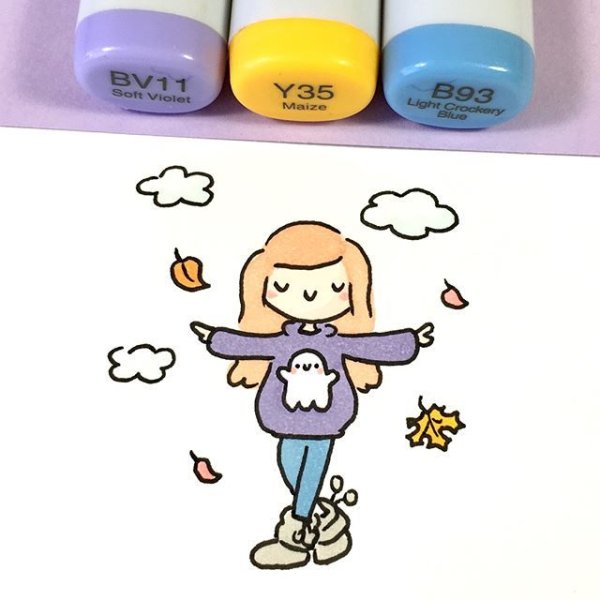 Маленькие рисунки маркерами тач