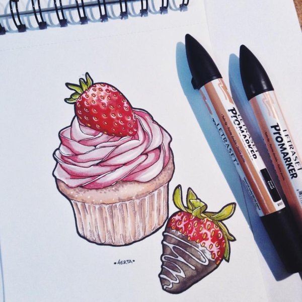 Скетчи для срисовки маркерами