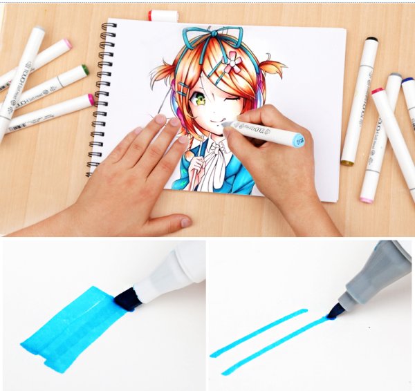 Рисунки маркерами для начинающих