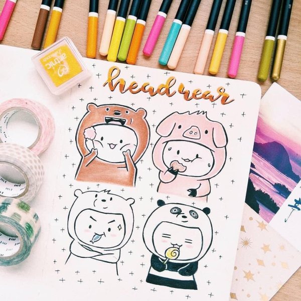 Маленькие картиночки маркерами