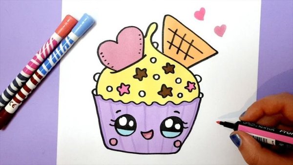 Милые рисунки для срисовки фломастерами