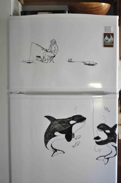 Рисунки на маркерной доске