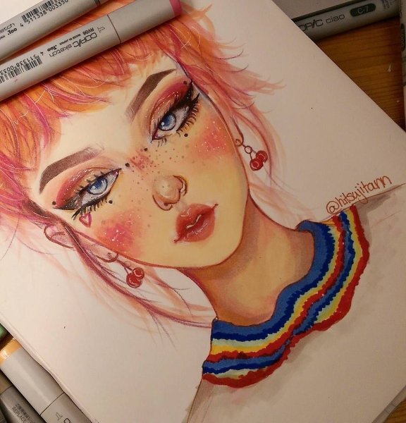 Красивые рисунки фломастерами