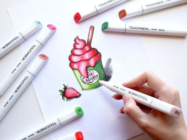 Уроки рисования маркерами