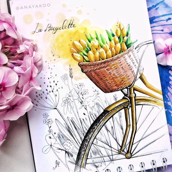 Легкие рисунки скетч фломастерами