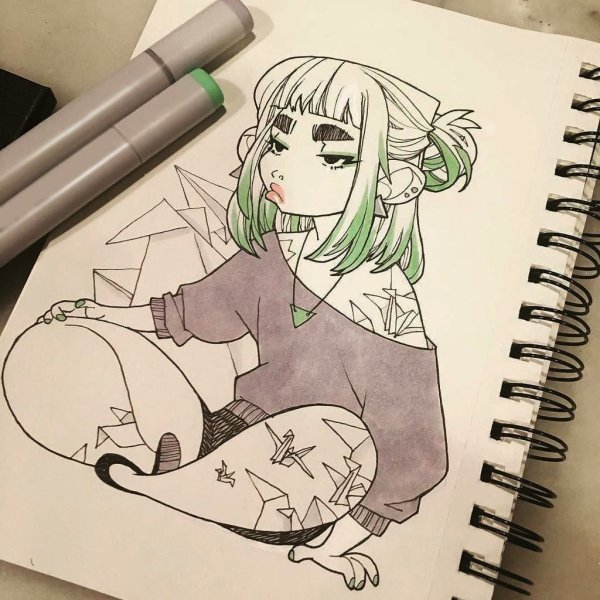 Лёгкие рисунки для скичбука