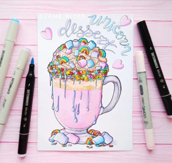 Рисунки для скетчбука девочки