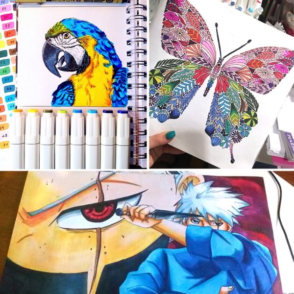 Рисование маркерами для начинающих легко