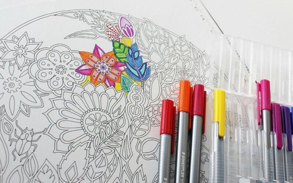 Пейзаж фломастерами