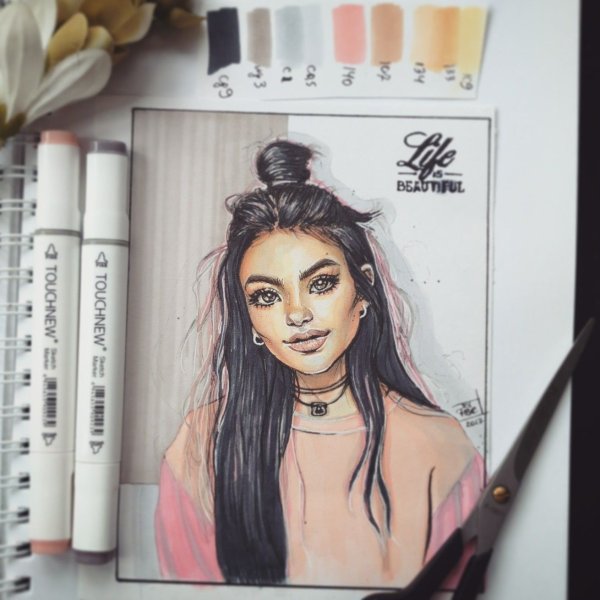 Рисунки для скетчбука маркерами