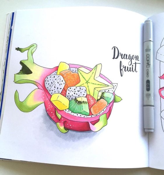 Скетчи маркерами