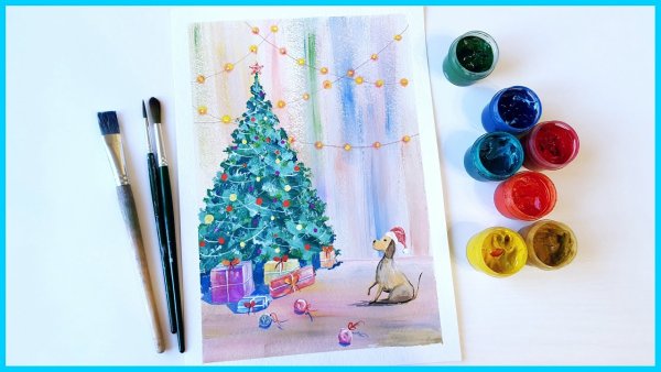 Рисунок на новогоднюю тему