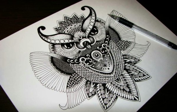 Рисование гелевыми ручками