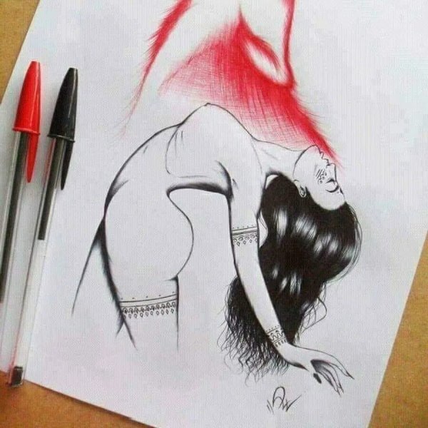 Рисунки ручкой легкие и красивые