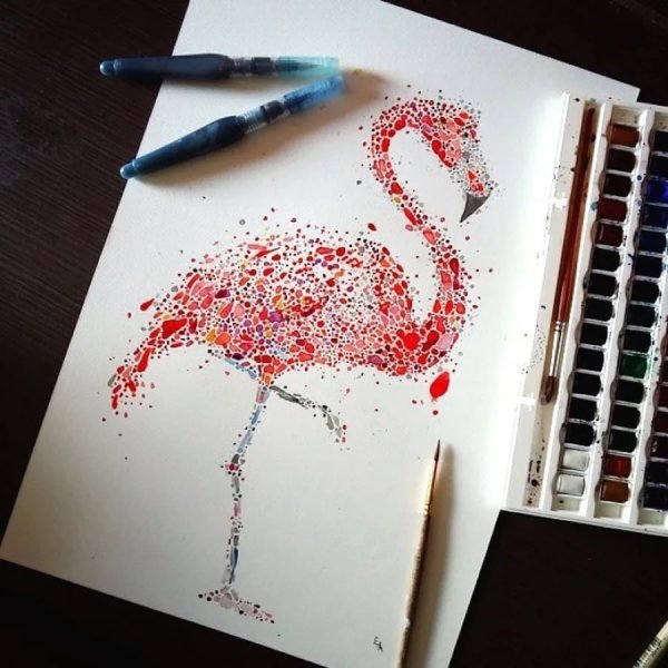 Бельчев картины горы акрилом