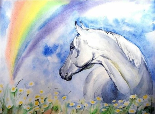 Рисунки красками для начинающих