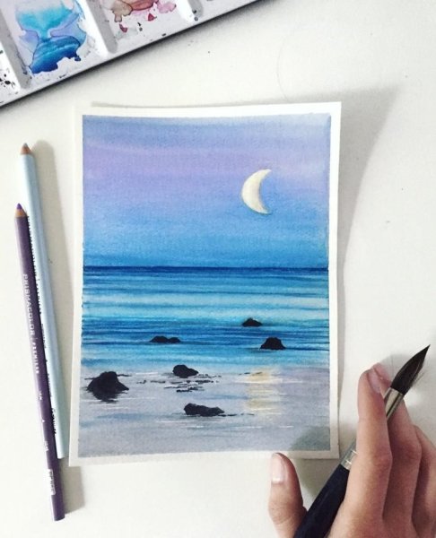 Интересные рисунки красками