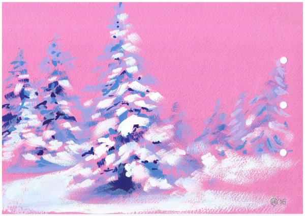 Новогодние игрушки красками для детей