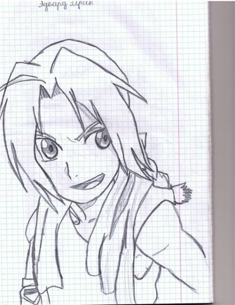 Аниме черной ручкой