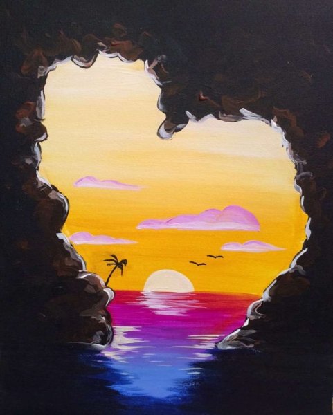 Закат карандашом