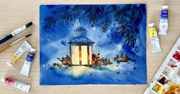 Рисунки красками