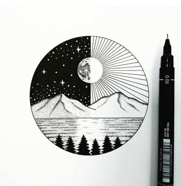 Маленькие рисунки для скетчбука